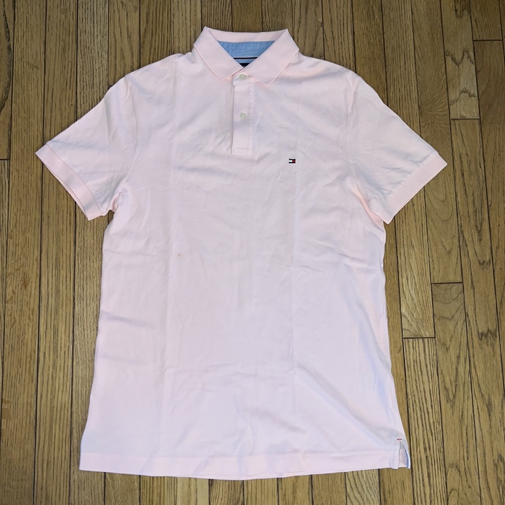 Pink Tommy Hilfiger polo